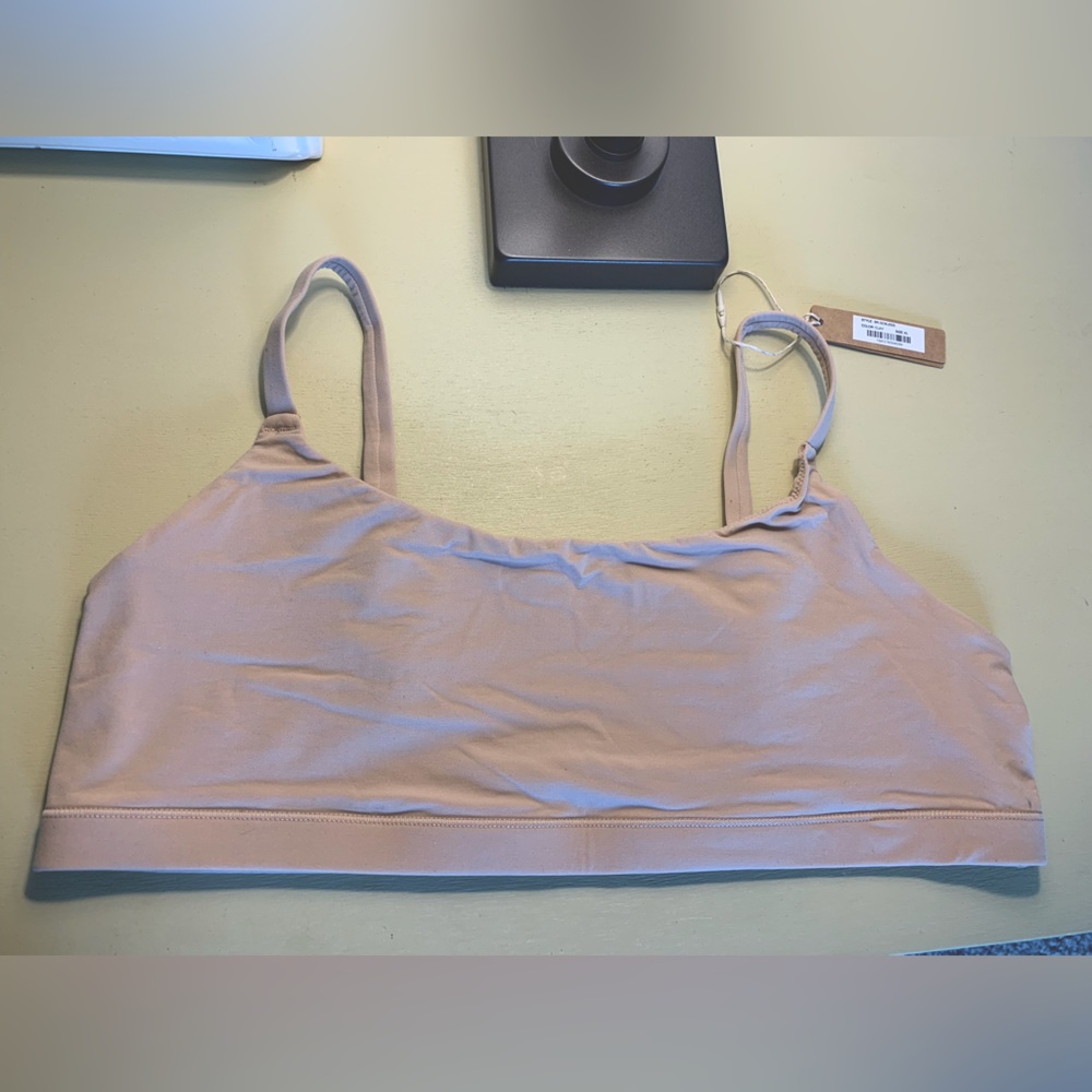 Skims Fits Everybody Scoop Bralette XL in Clay